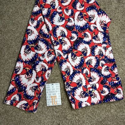 Lularoe Size Tall & Curvy TC Eagle Print 4th of July USA Americana Leggings